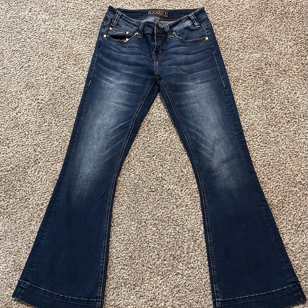 Rock & Roll Denim Super Flare Jeans
